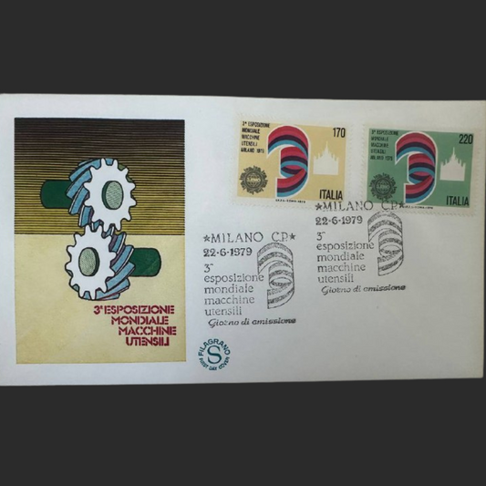 Italy First Day Cover – 3rd World Exhibition of Machine Tools, Milan (1979)