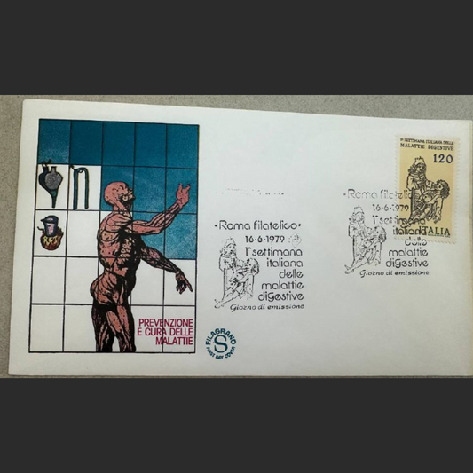 Italy First Day Cover – Italian Week for Digestive Diseases – 1979