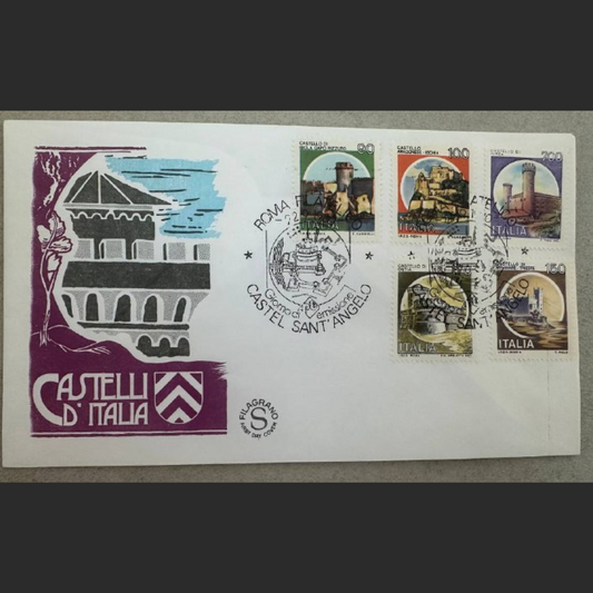 Italy First Day Cover – Castelli d’Italia Series – Castel Sant’Angelo – 1980