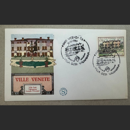 Italy First Day Cover – Villa Godi Valmarana, Veneto Villas Series