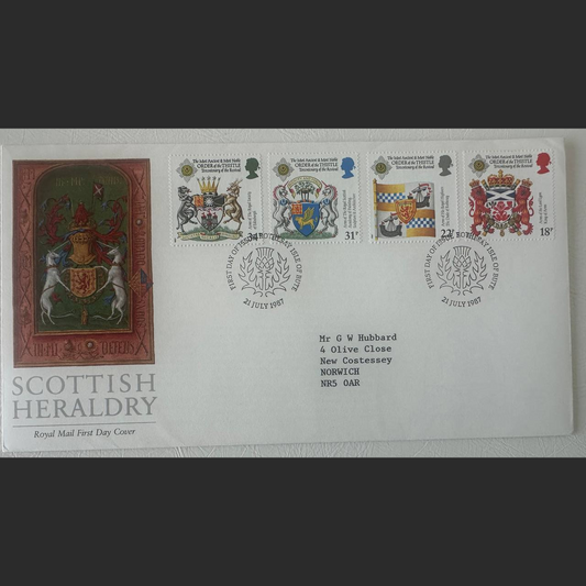 Great Britain – First Day Cover, Scottish Heraldry