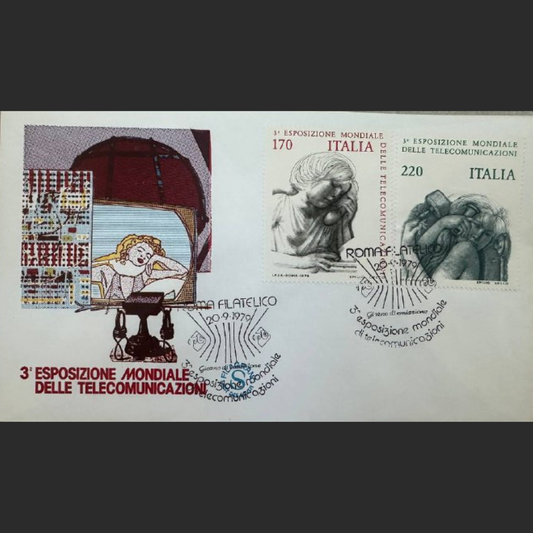 Italy First Day Cover – 3rd World Telecommunication Exhibition – 1979