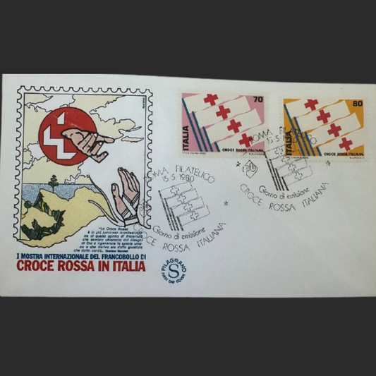 Italy First Day Cover – Croce Rossa Italiana – 1980