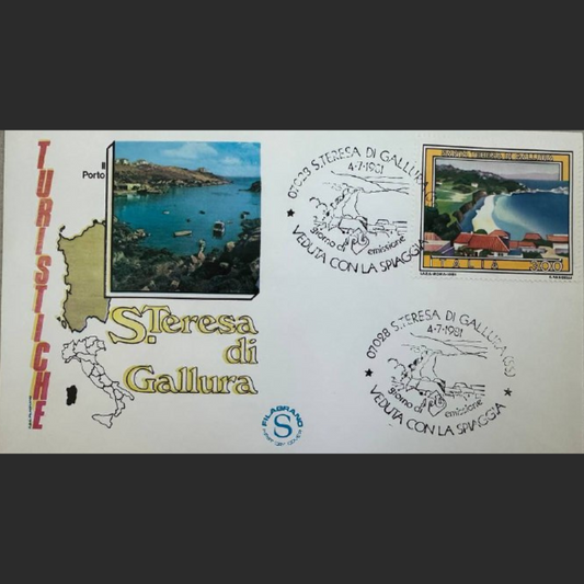 Italy First Day Cover – Tourism: Santa Teresa di Gallura – 1981