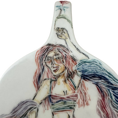Modern Ceramic Vase with Feminine Artistry