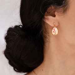 Floral Drop Necklace &amp; Earrings Set