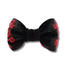 Pomegranate Black Velvet, Stylish Handmade Women’s Headband – Trendy Fashion Hair Accessory