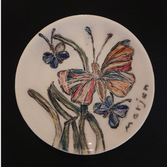 Flower & Butterfly (Single Edition Plate)
