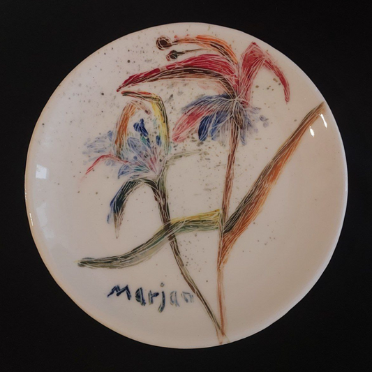 Flower of Flowers (Hand Painted Ceramic's Plate)