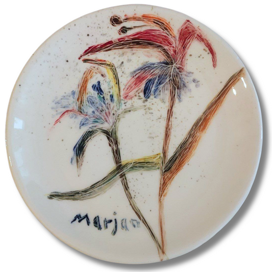 Flower of Flowers (Hand Painted Ceramic's Plate)