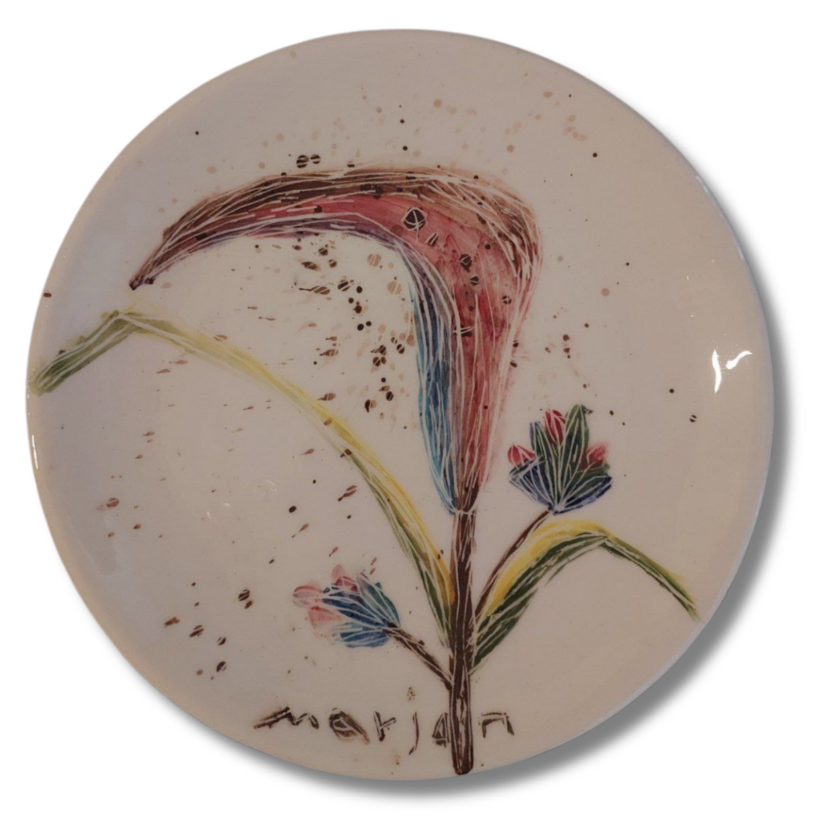 Hand Painted Plate by Marjan Andaroudi