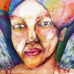 Artistic Print Bandana/Headscarf/Neck Scarf