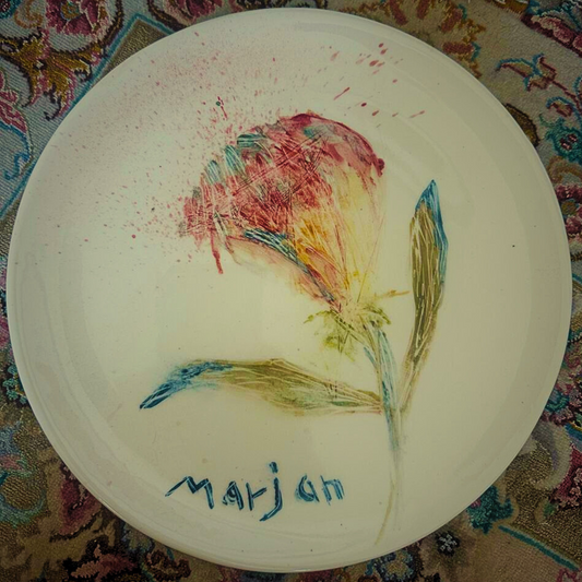 Floral Elegance Plate(Unique Artwork)