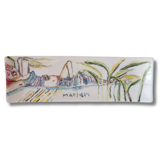 Contemporary Ceramic Dish "Horizon of Femininity"