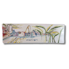 Contemporary Ceramic Dish "Horizon of Femininity"